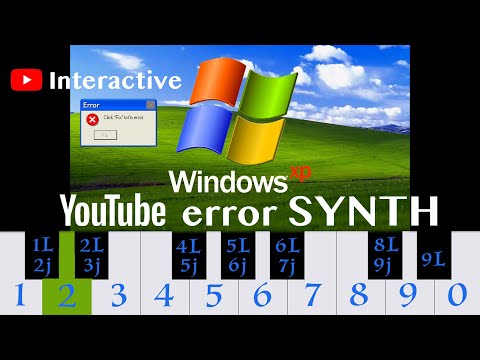 Windows XP Error Synth ~ Play it with number keys #windows