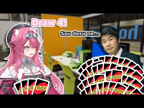 Raora and Justice met Yagoo IRL and played UNO!【Raora Panthera/Hololive Justice】