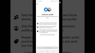 LOCK 🔐 YOUR FACEBOOK PROFILE #short 🔥🔥#tech