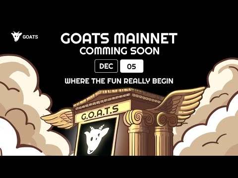 Goats Airdrop listing update | Mainnet is coming and why you should HODL 🤫