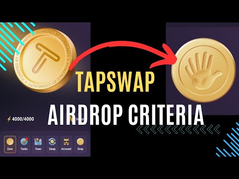 Tapswap Airdrop Criteria |How to connect your Wallet |6 Tasks To Claim  Tapswap Airdrop