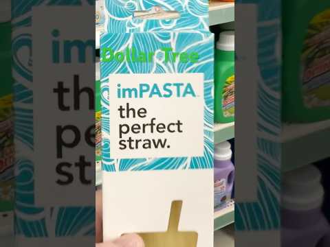 NEW at Dollar Tree imPASTA straws #dollartreefinds #epicfinds #shoppingvlog #straws #gluten #wow