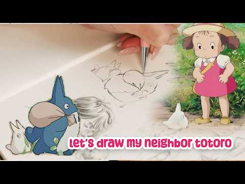 SKETCH WITH ME! | 4K Studio Ghibli Themed Sketching