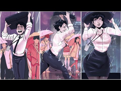 Soaked Through: From Suits to Stilettos | TG TF Comic Dub 213