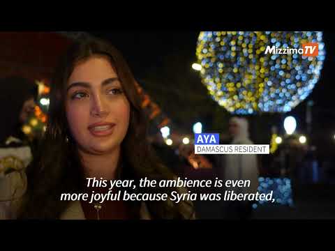 Syrians enjoy Christmas market after ousting of Assad