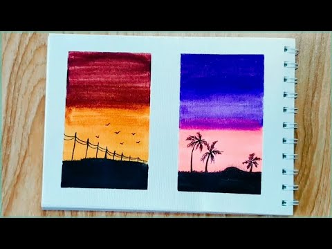 Brush pen drawing ideas | scenery drawing for beginners | easy drawing