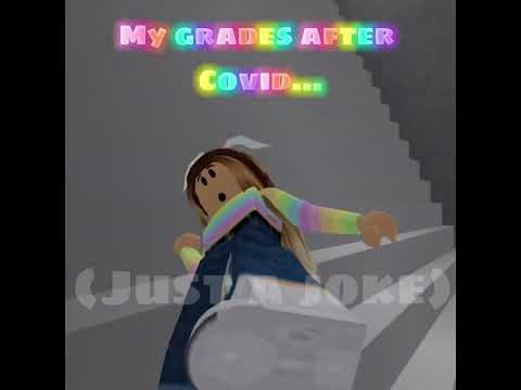 My grades before covid and after covid *OG!* *just a joke* #shorts #memes #roblox #recommended