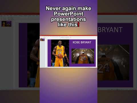 A dull PowerPoint presentation? It will be better in a few Seconds!/🏀#kobebryant #powerpoint  #ppt