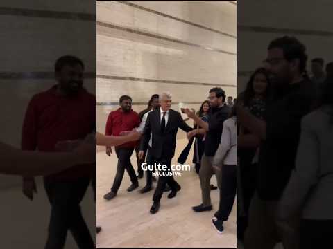 The aura of #ThalaAjith 🔥 | #AjithKumar with Family at #PVSindhu's Wedding Reception | Gulte