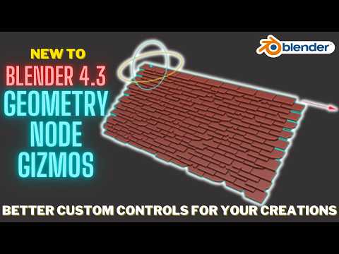 Gizmos for Geometry Nodes in Blender Explained