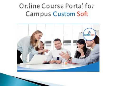 Online Course Portal for Campus by CustomSoft