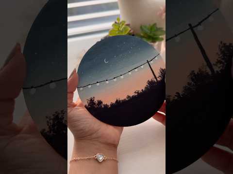 Night sky painting 🖤✨#trending #viralvideo #art #painting l