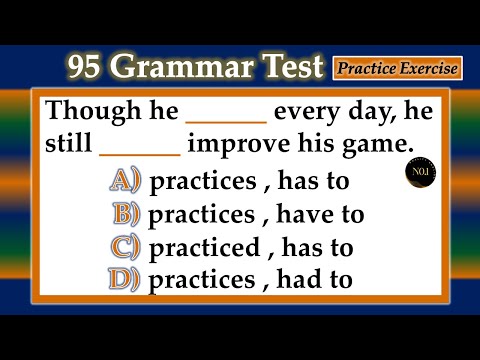 95 Mixed English Grammar Questions for Practice | Objective Tense Questions | No.1 Quality English