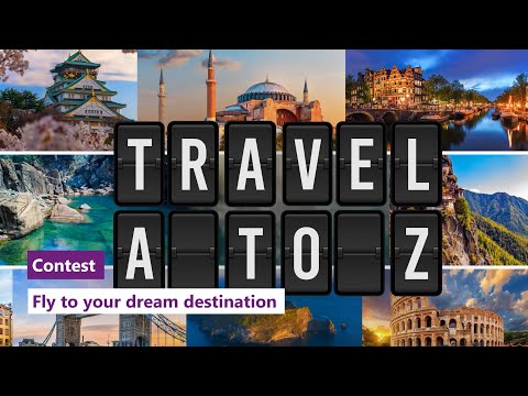 Fly to your dream destination from A to Z!