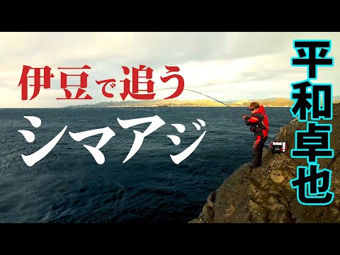 冬の伊豆半島でシマアジの夢を追う 1/2 『磯を駆ける 93 平和卓也×伊豆で夢を追い続ける旅』イントロver.【釣りビジョン】その①