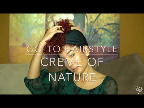 Go-To Hairstyle using Creme of Nature Products