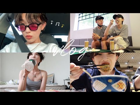 먹는게 제일 좋았어요…5월vlog🥪(바질 분갈이🌱,칼샌터🪲,준우 모먼트￼♥️,코피어싱 바꾸기)