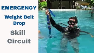 Emergency Weight Belt Drop 🖐 Divemaster & PADI IDC Skill Circuit