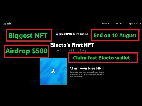 Big NFT Airdrop Worth $500 Blocto Wallet Claim Fast End on 10 August Referral code PDCPTC