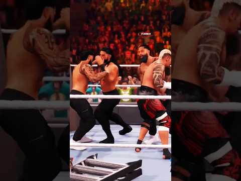 Hell for usos... roman reigns solo sikowa vs jimmy uso jey uso wwe money in the bank match