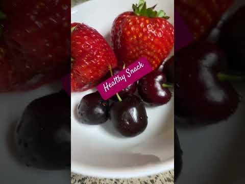 HEALTHY FRUITSNACK #shorts #shorts #fruits #viral #cherries #strawberry