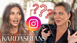 Kim & Khloé Kardashian Are SHOCKED To Find Out Who Manages North West's IG Fan Page! | KUWTK | E!