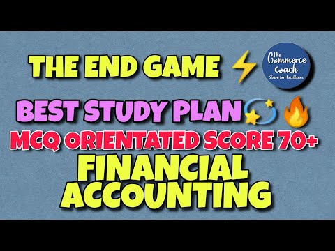 MCQ CMA inter study plan cma inter group 1 financial accounting study plan dec 2020