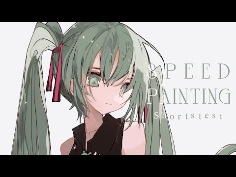 ショートメイキング - 初音ミク Miku shorts speed painting