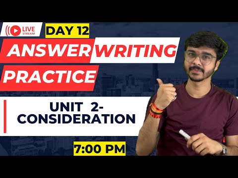 LIVE Answer Writing Business Laws Day 12