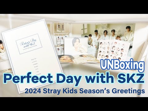 【グッズ開封Vlog】UNBOXING 2024 Stray Kids Season's Greetings. Perfect Day With SKZ.