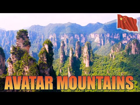 Flying through China's Amazing AVATAR Mountains - Zhangjiajie