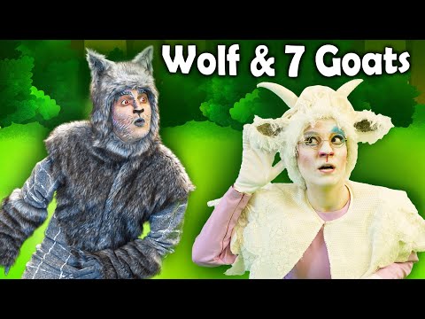 The Bad Wolf & 7 Little Goats 3 - Back to School | Bedtime Stories for Kids in English | Live Action