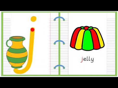 Lowercase Alphabet Letter J Learn to Read and Write