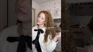 Trying curly hair extensions for the first time #curlyhaircare #curlyhairextensions