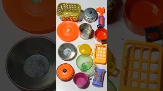 Diy Unboxing amazing Plastic kitchen set | Dolliyon | Mini Clay  40 #shorts #plasticdoll