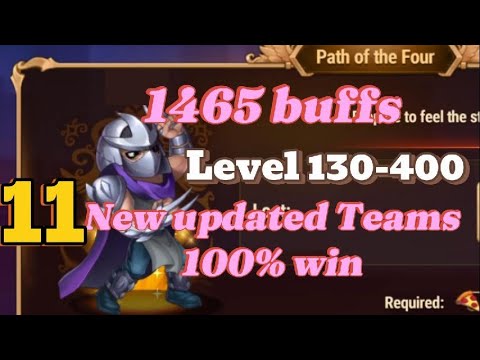 Best Updated Teams Level 130-400 Path of Four 100% WIN!  Hero Wars Dominion Era