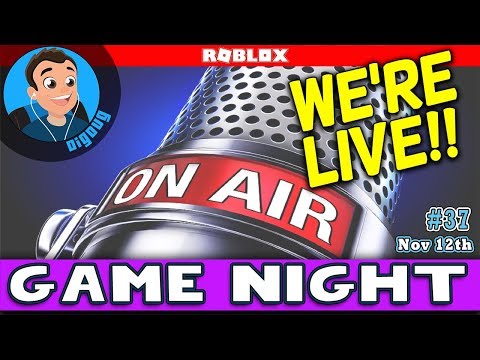 Join us We're Playing Roblox Live! DigDugPlays Game Night Live : Ep 37