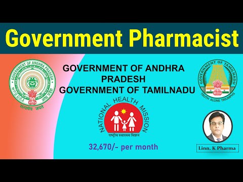 Government Pharmacist Jobs 2024 || Pharmacist Jobs Andhra Pradesh || Tamil Nadu Pharmacist Jobs