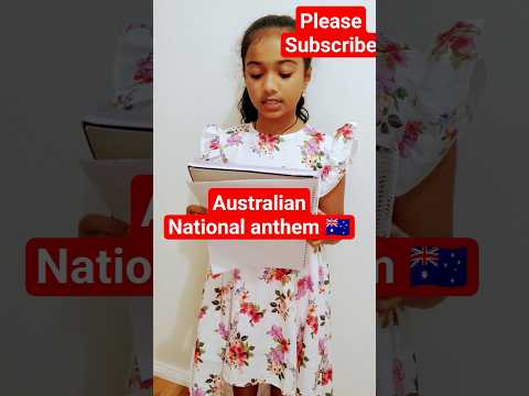 Australian National Anthem sung by My daughter #january26 #australiaday #reels #viral #trend 🇦🇺🐨🦘🌍🧿🧿