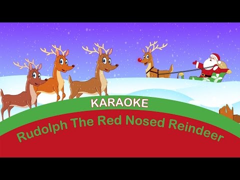 RUDOLPH THE RED NOSED REINDEER | Karaoke For Kids | Nursery Rhymes TV | Sing Along English Songs