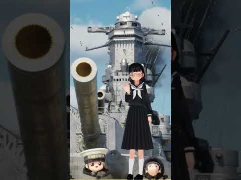 人間が戦艦大和の主砲の爆風を受けたらどうなる？【※ネタ動画】