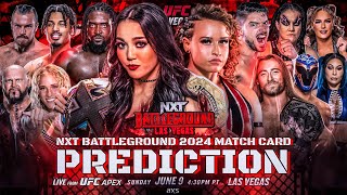 WWE NXT Battleground 2024 - Official Match Card Prediction HD