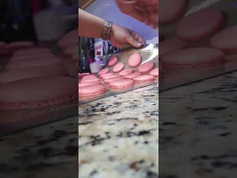 macarons #pink #baker #tutorial #freetutorial #pastel #recipe #cake #fyp #foryou