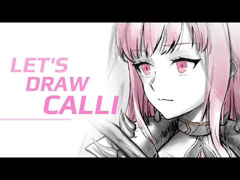 Let's Draw Mori Calliope! [Hololive] Speedpaint