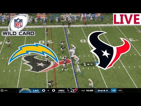 🔴LIVE 🔴Los Angeles Chargers VS Houston Texans/ NFL Wild Cards/Madden NFL 25