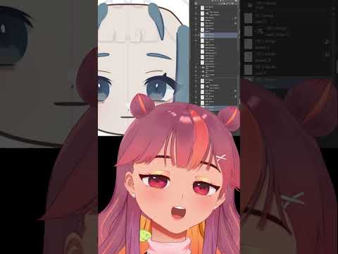 Cutting VTuber models quick with the TourBox #vtuber #live2d #clipstudiopaint #vtuberuprising