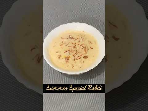 Rabdi #rabdijalebi #summerrecipe #indiandessert #easyrecipe #sweetrecipe #रबड़ी #rabri #shorts