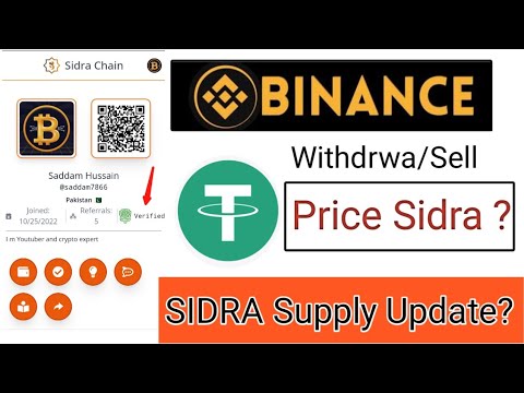 sidra bank app new update || sidra bank coin price || sidra coin supply | how to withdrwa sidra coin