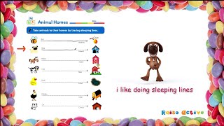 Practice sleeping lines | Prewriting skills | Pattern Writing for preschool