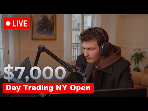 Making $7,000 Live Trading NY Open | INSANE PRECISION